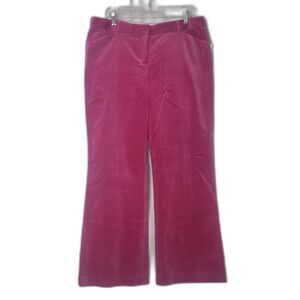 Y2K EXPRESS Editor Pink Velvet Dress Pants Trousers Womens Size 12
